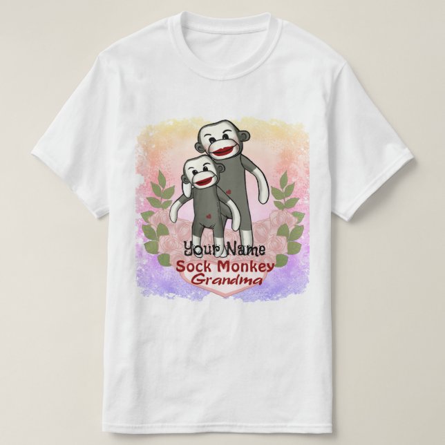 Camiseta Vovó Macaco de Meia  (Frente do Design)