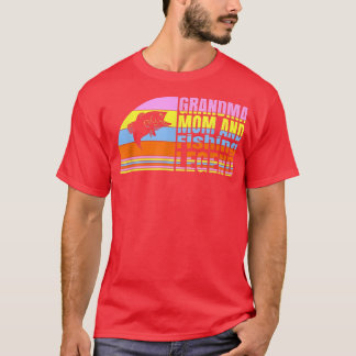 Camiseta Vovó Mãe E Lenda De Pesca, Vovó Pesca Wo