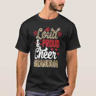 Camiseta Vovó Mais Viva Do Fã Impressão Leopardo E Pom Po