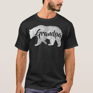 Camiseta Vovô masculino Urso Incrível Acampamento Vídeo