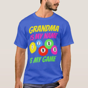 Camiseta Vovó Me Chama Bingo É Meu Jogo Engraçado Bingo Pl