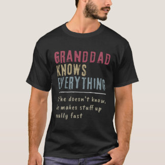 Camiseta Vovô Mens Sabe Tudo Que Vovô Deu T-Shirt
