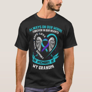 Camiseta Vovô Mente Mulheres Evitam Sensibilização Suicida