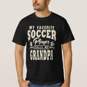 Camiseta Vovô, Meu Jogador De Futebol Favorito Me Liga
