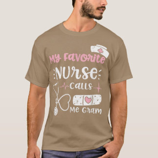 Camiseta Vovó Minha Enfermeira Favorita Me Chama Gram - Enf
