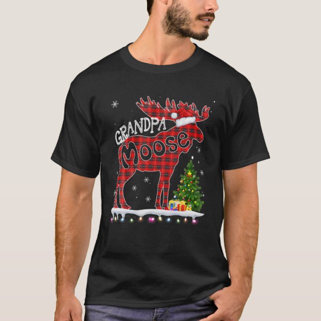 Camiseta Vovô Mose Coincidindo Roupas De Natal Da Família P (Frente)