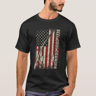 Camiseta Vovô Muito Legal da Bandeira Americana da Haste de
