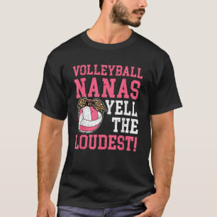 Camiseta Vovô Nana Engraçado Vovó Nana De Voleibol