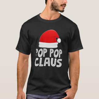 Camiseta Vovô Natal Pijamas Santa Claus POP POP Clau