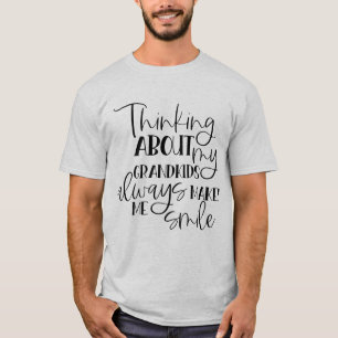Camiseta Vovô Netos palavra arte sorriso