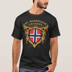 Camiseta Vovô norueguês do número um