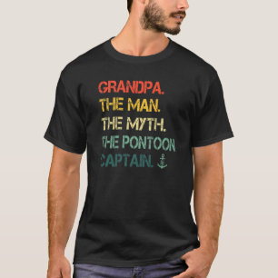 Camiseta Vovô O Homem Mito Pontoon Capitão Premium