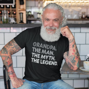 Camiseta Vovô O Homem O Mito A Lenda