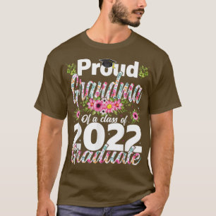 Camiseta Vovó Orgulhosa Da Classe 2022 De Flor Engraçado Fo