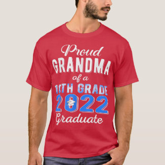 Camiseta Vovó Orgulhosa da família H do Formando 10.º ano 2