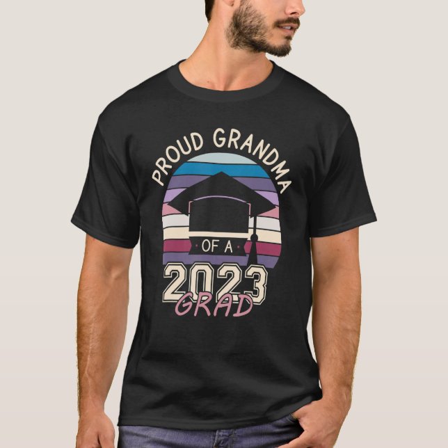 Camiseta Vovó Orgulhosa De Graduação Do Formando 2023 Para  (Frente)