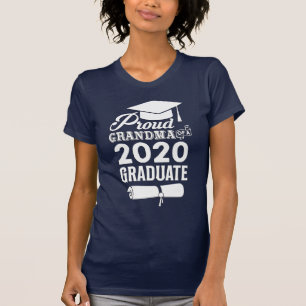 Camiseta Vovó Orgulhosa De Um Formando 2020