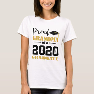 Camiseta Vovó orgulhosa de um Formando de 2020