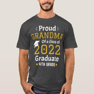 Camiseta Vovó orgulhosa de um formando engraçado 2022, 4ª s