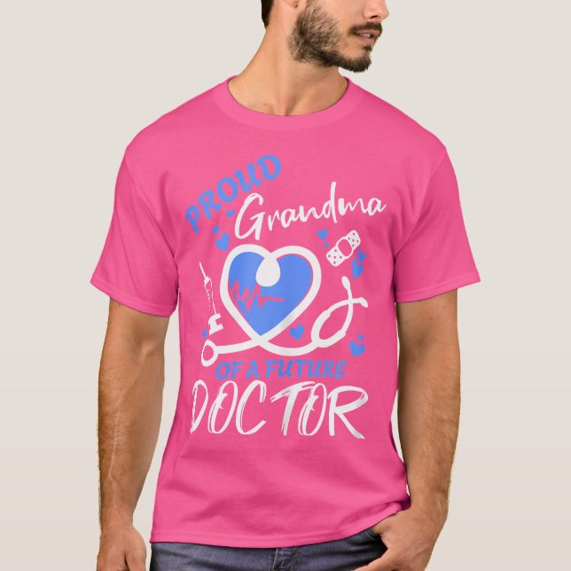 Camiseta Vovó Orgulhosa De Um Médico Futuro (Frente)
