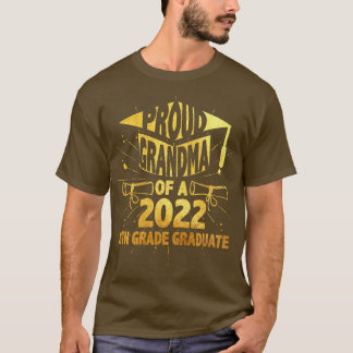 Camiseta Vovó Orgulhosa de uma Classe de Graduação do 8º an
