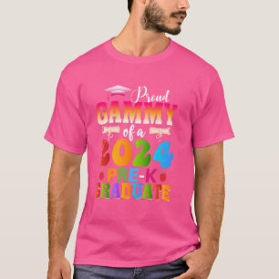 Camiseta Vovó Orgulhosa e Descolada de um Graduado de 2024 