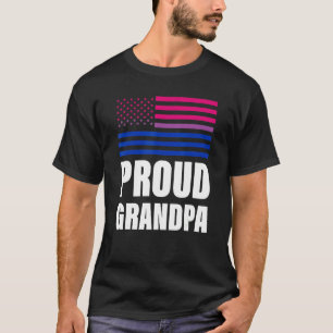 Camiseta Vovô Orgulhoso Bandeira Bissexual Lgbt Orgulho gay