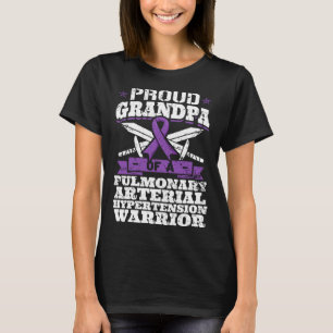 Camiseta Vovô Orgulhoso De Hipertensão Arterial Pulmonar