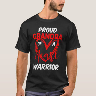Camiseta Vovô Orgulhoso de um Guerreiro do Coração Sensibil