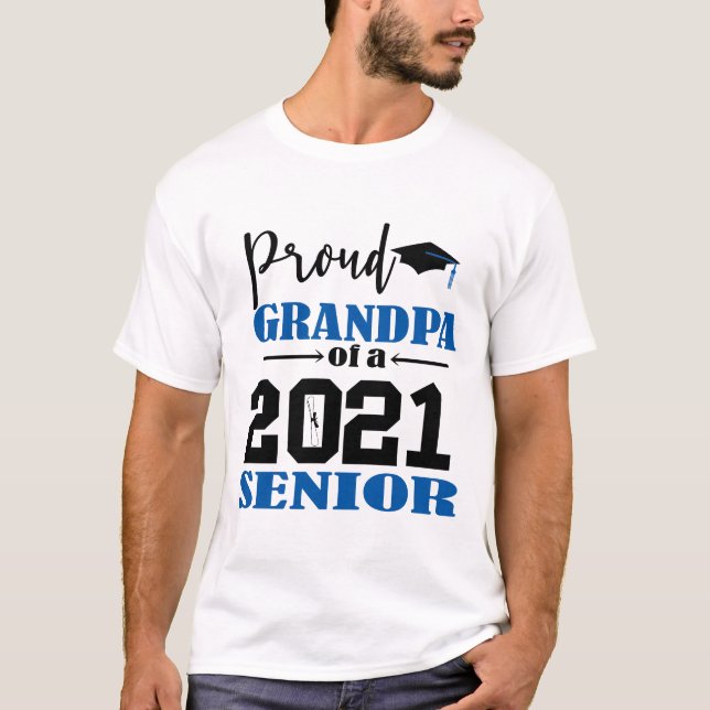 Camiseta Vovô orgulhoso de um Mais velho de 2021 (Frente)