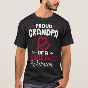 Camiseta Vovô Orgulhoso De Uma Célula Falsiforme Do Guerrei