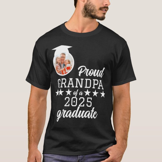 Camiseta Vovô Orgulhoso de uma graduação da família de Form (Frente)