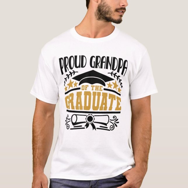 Camiseta Vovô Orgulhoso Do Formando (Frente)