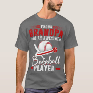 Camiseta Vovô Orgulhoso Do Jogador De Beisebol 