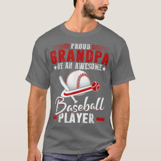 Camiseta Vovô Orgulhoso Do Jogador De Beisebol