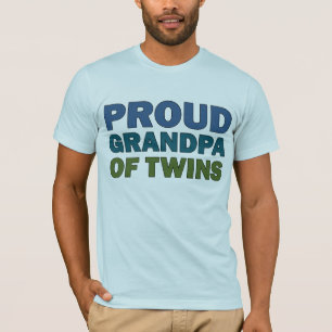 Camiseta Vovô orgulhoso dos gêmeos