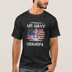 Camiseta Vovô Orgulhoso Marinho dos EUA - Vô Marinho Orgulh