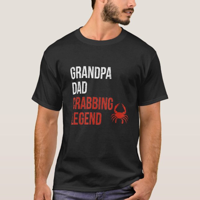 Camiseta Vovô Pai Caranguejo-Legenda Caranguejo-Caranguejo- (Frente)