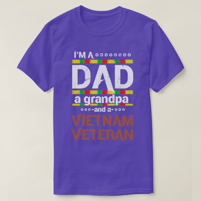 Camiseta Vovô Pai Vietnã Veterano (Frente do Design)