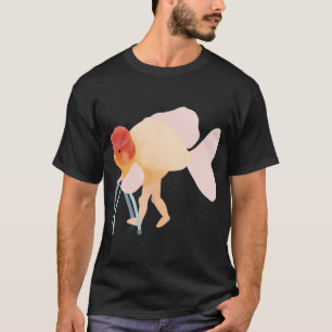 Camiseta Vovó Peixe com Pernas e uma Andadora