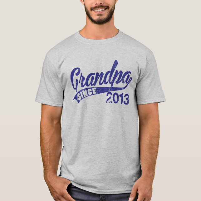 Camiseta Vovô personalizado desde o ano (Frente)