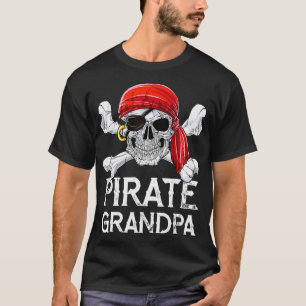 Camiseta Vovô Pirata Jolly Roger Dia de os pais Gifts Fam