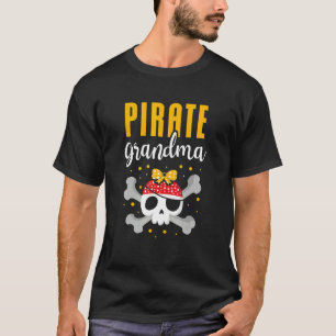 Camiseta Vovó Pirata Melhor Avó No Oceano Caribe