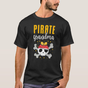 Camiseta Vovó Pirata Melhor Avó No Oceano Caribe