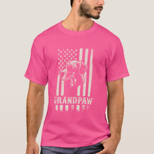 Camiseta Vovô Plott Hound American Flag Protetor