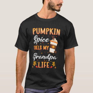 Camiseta Vovô Pumpkin Spice Latino Outono Deixa Gra