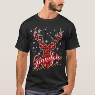 Camiseta Vovô Reindeer Famílias Correspondendo Pajama Natal