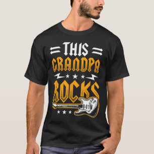 Camiseta Vovô Rocks Pai Guitar