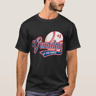 Camiseta Vovó Rookie do Tema de Baseball do primeiro aniver