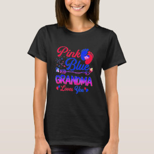 Camiseta Vovó Rosa Ou Azul Ama Sua Revelação De Gênero